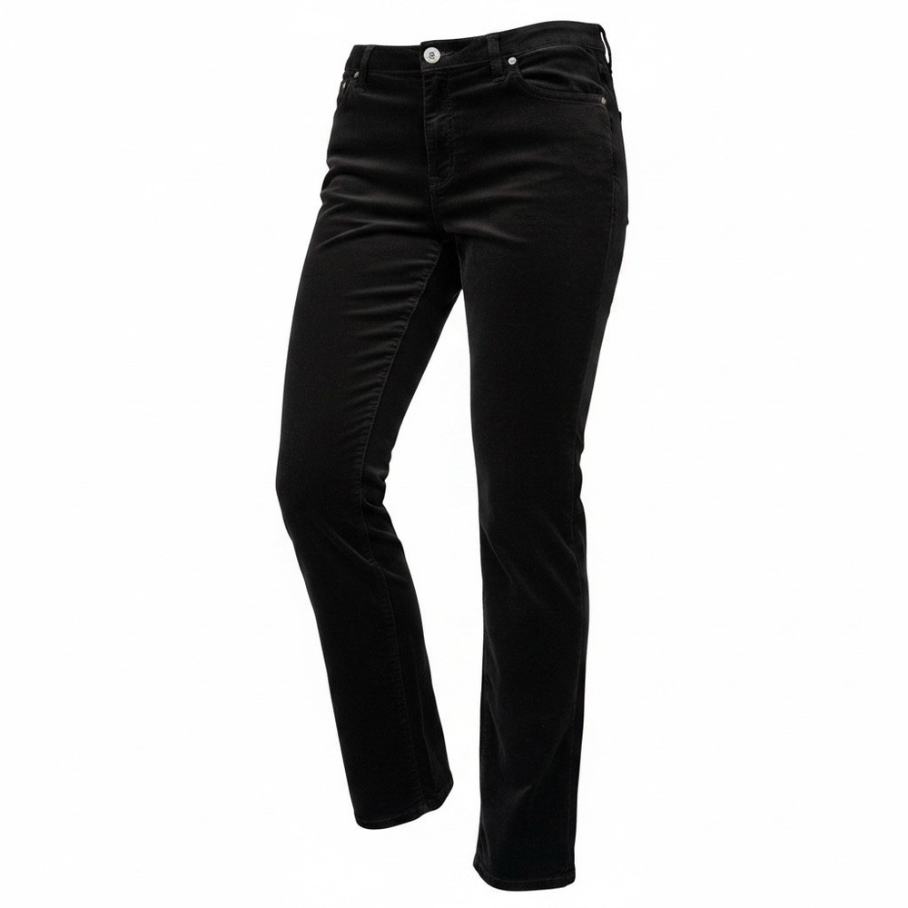 VTG Christopher & Banks Women’s Pants Size 10 Black Velvet Feel 5 Pockets 34x31